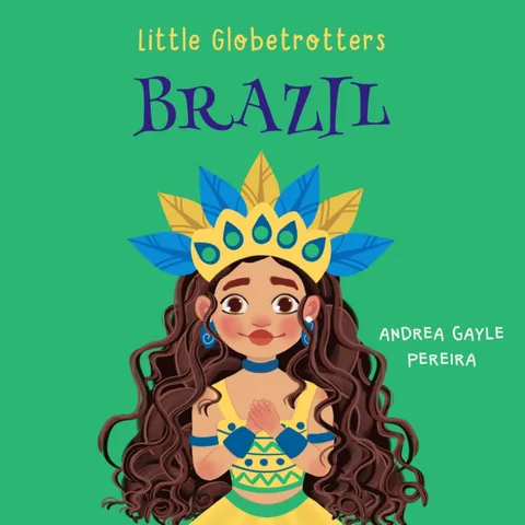 Capa do livro infantil Brazil (Little Globetrotters), com ilustrações coloridas